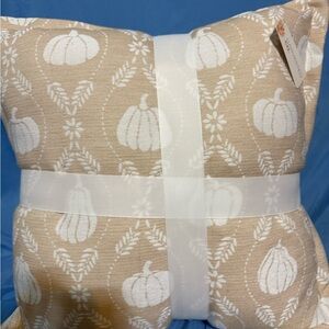 Harvested Co. set of Cozy Pumpkin Patterned Accent Pillow